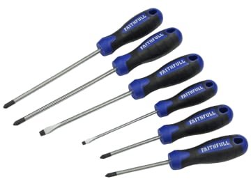 FAISDSET6PRO Boxed Soft Grip Screwdriver Set, 6 Piece