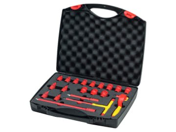 WHA43023 Insulated 3/8in Ratchet Wrench Set, 21 Piece (inc. Case)