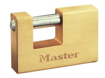 MLK607 Rectangular 76mm Solid Brass Body Shutter Padlock