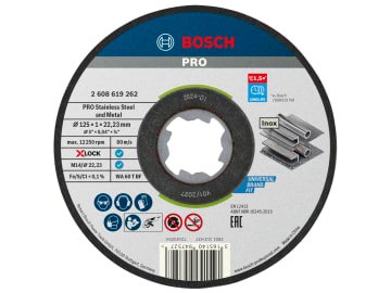 BPA608619267 PRO Stainless Steel and Metal Bonded Cutting Disc 125 x 1.0 x 22.23mm Pack of 10