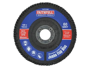 FAIFD100M Abrasive Jumbo Flap Disc 100mm Medium