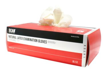 SCAGLOLATEXL Latex Gloves  (Box 100) =