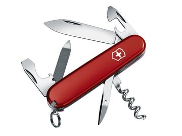 VICSPORB Sportsman Swiss Army Knife Red Blister Pack